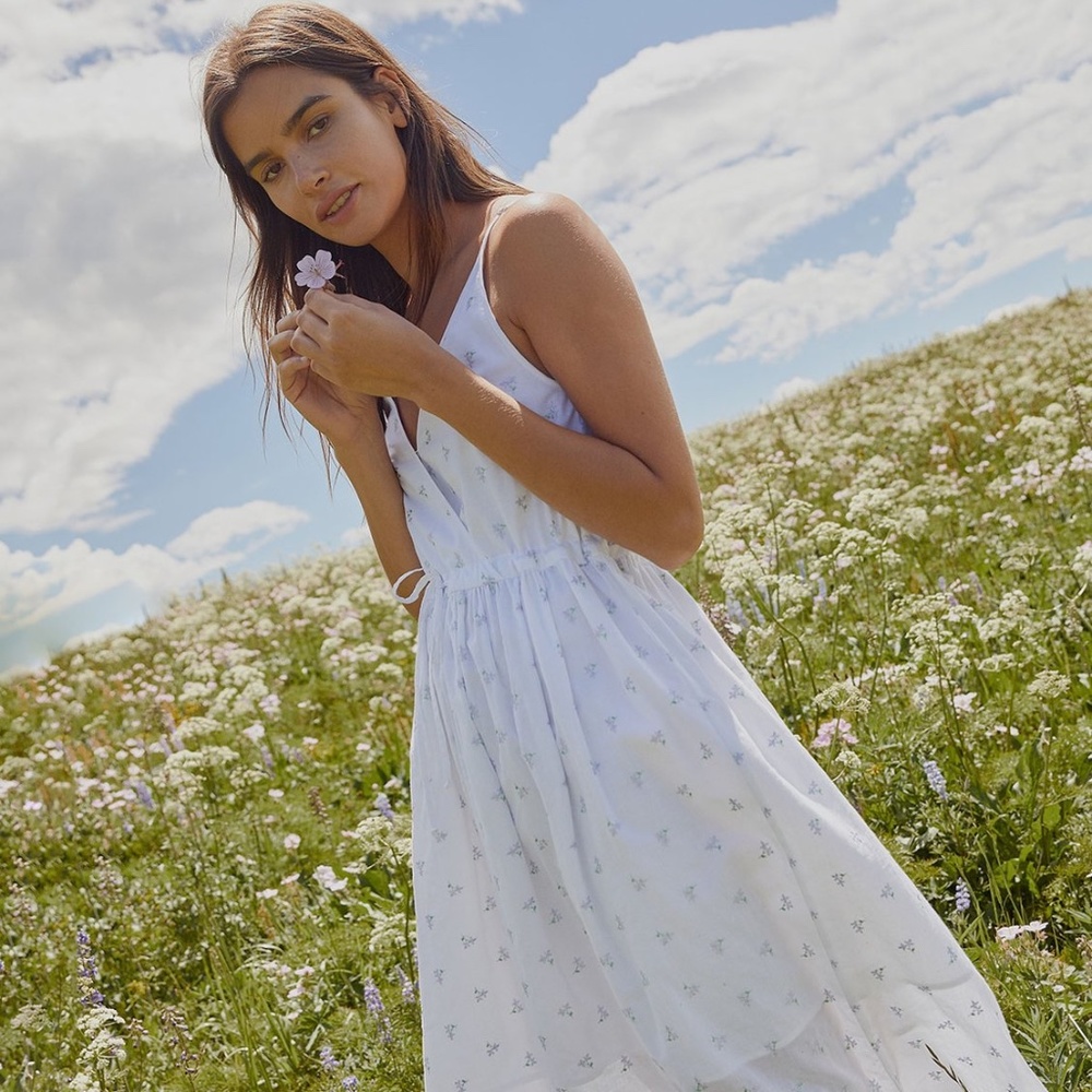 Christy Dawn Lincoln Dress white cotton embroidery